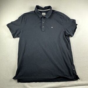 Rag & Bone Shirt Mens Extra Large Black Polo Short Sleeve Logo Classic